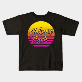 Johnny Personalized Name Birthday Retro 80s Styled Gift Kids T-Shirt